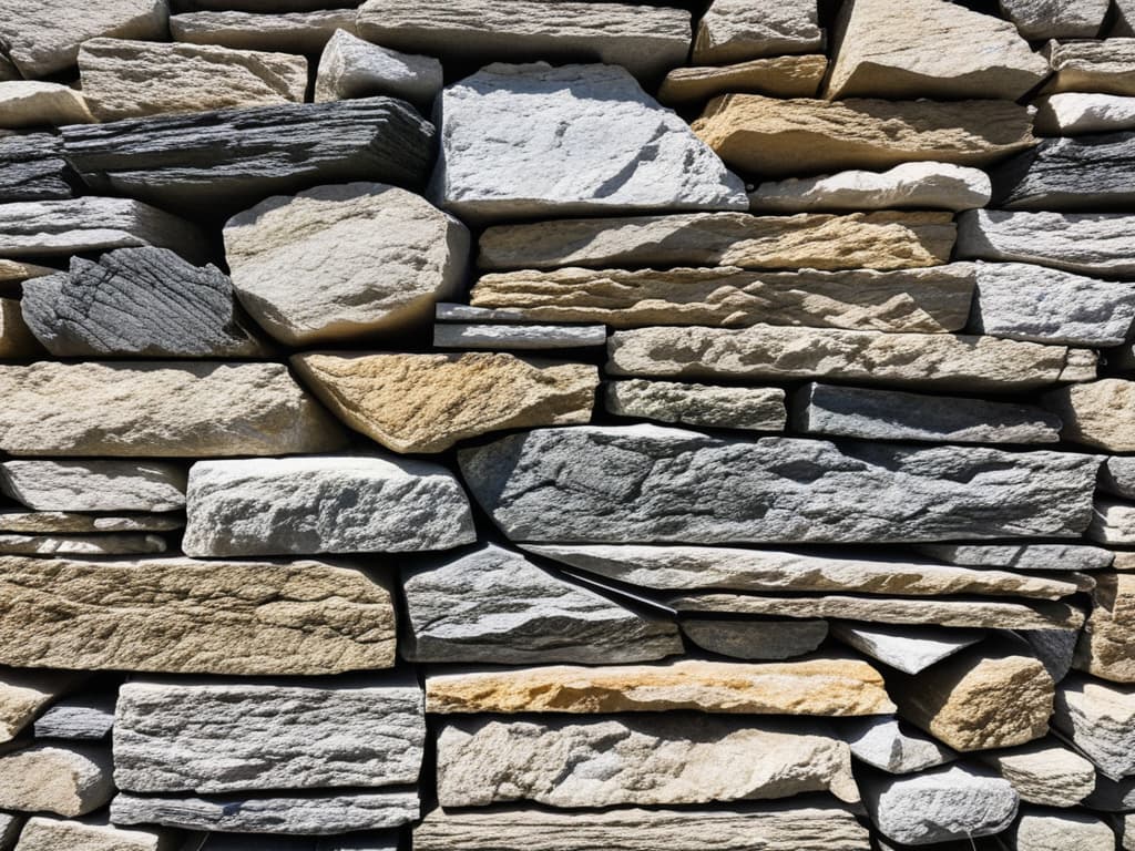  generate a realistic 4k photgraph of limestone. The image must not contain people in it. Make sure the image is very realistic. Make sure the image can be used for a company that sells limestone to masonry companies. This company sells masonry supplies. The picture must be presentable to show a client online. Use the thinstone veneer in a real life example