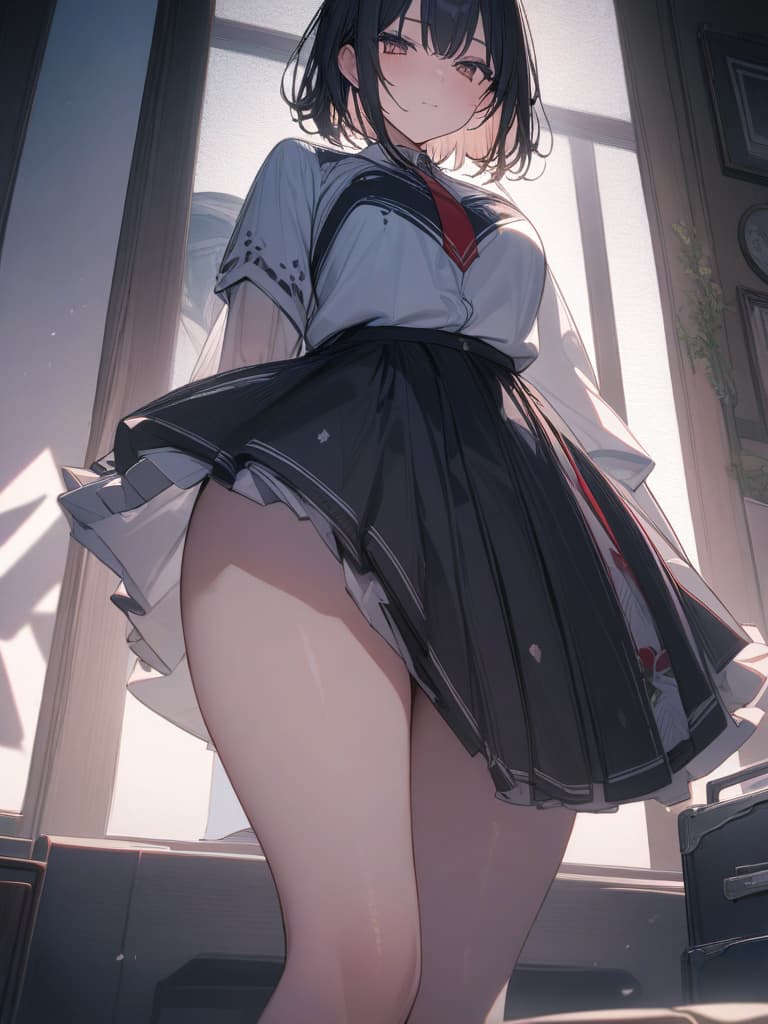  a japanese woman with a big that is so cute, so big enough to be able to break the uniform, a young japanese woman with a big that seems to be pretty., masterpiece, best quality,8k,ultra detailed,high resolution,an extremely delicate and beautiful,hyper detail