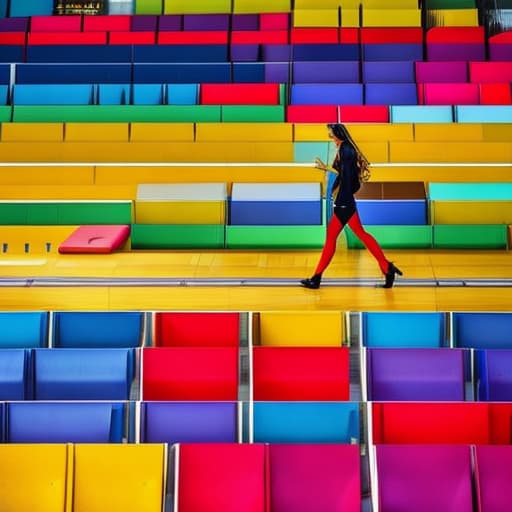  photo about the rainbow of life hyperrealistic, full body, detailed clothing, highly detailed, cinematic lighting, stunningly beautiful, intricate, sharp focus, f/1. 8, 85mm, (centered image composition), (professionally color graded), ((bright soft diffused light)), volumetric fog, trending on instagram, trending on tumblr, HDR 4K, 8K