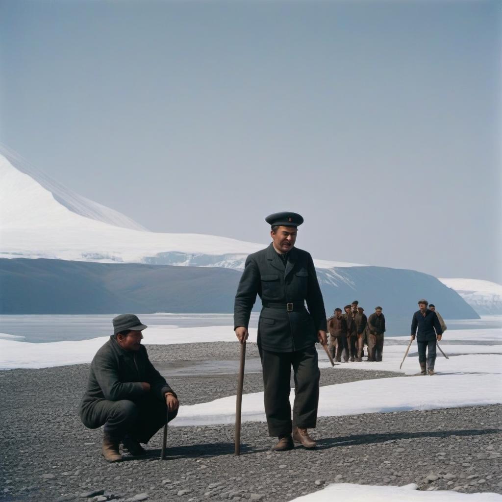  Soviet workers on Wrangel Island