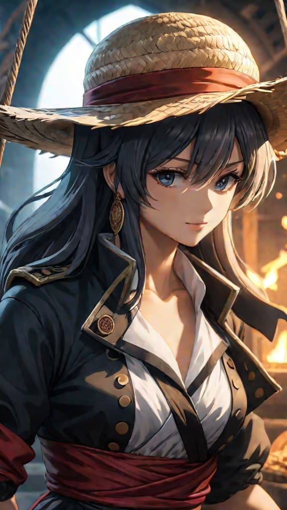  anime art: straw hat pirates discover clues linking void century to quest for immortality. hyperrealistic, full body, detailed clothing, highly detailed, cinematic lighting, stunningly beautiful, intricate, sharp focus, f/1. 8, 85mm, (centered image composition), (professionally color graded), ((bright soft diffused light)), volumetric fog, trending on instagram, trending on tumblr, HDR 4K, 8K