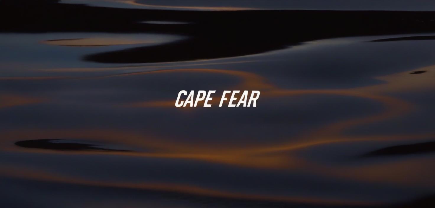  an image of a photo with the words cape fear written on it hyperrealistic, full body, detailed clothing, highly detailed, cinematic lighting, stunningly beautiful, intricate, sharp focus, f/1. 8, 85mm, (centered image composition), (professionally color graded), ((bright soft diffused light)), volumetric fog, trending on instagram, trending on tumblr, HDR 4K, 8K