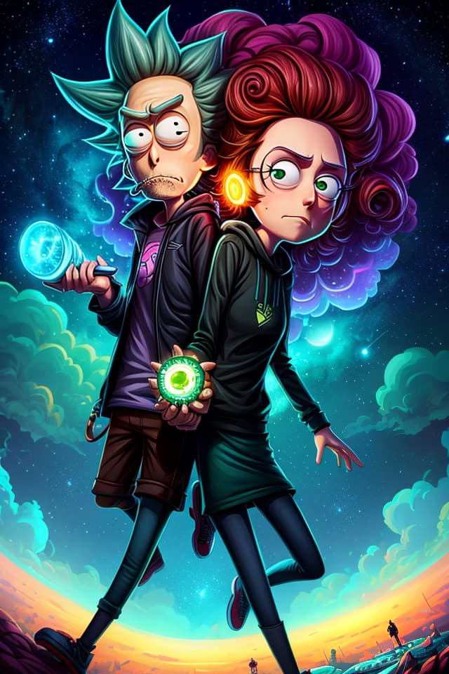  rick & morty , cyril rolando, hq, hightly detailed, 4k