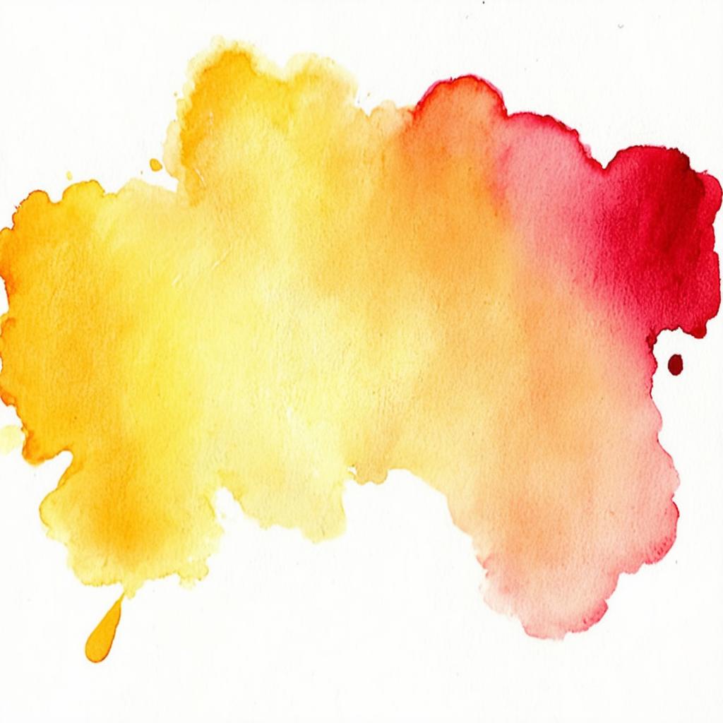  artwork watercolor blotch drawing on white isolated background, ar 1:1, watercolor techniques, featuring fluid colors, subtle gradients, transparency associated with watercolor art