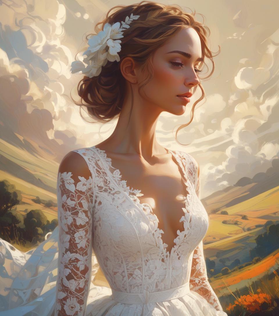  white lace, by rhads, best quality, masterpiece, very aesthetic, perfect composition, intricate details, ultra detailed