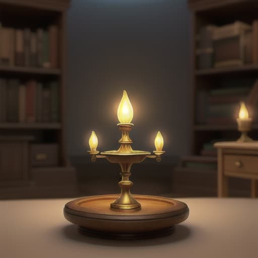  in the dimly lit room, the air was heavy with the scent of old books and dust. the shelves were filled with ancient artifacts, delicate trinkets, and valuable treasures collected from all corners of the world. a single beam of light cut through the darkness, revealing a small golden statue perched on a pedestal in the center of the room. its intricate details gleamed in the soft glow, tempting anyone who laid eyes on it. as our protagonist entered the room, a sense of unease washed over him. he knew he was not alone in this place, despite the silence that enveloped him. the warning echoed in his mind: he should not touch or take anything that did not belong to him. the temptation to reach out and