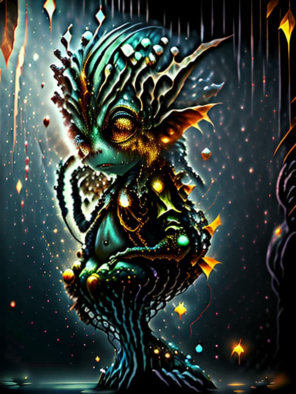  master piece, best quality, ultra detailed, highres, 4k.8k, gigantic female mermaid serpent., luring sailors, swimming gracefully, enchanting the sea creatures, and flicking her tail., mysterious and captivating., break a gigantic female mermaid serpent., beneath the ocean waves., pearls, colorful corals, underwater caves, and shipwrecks., break mystical and tranquil., sunlight piercing through the water, creating a shimmering effect, and fish swimming around her., creature00d