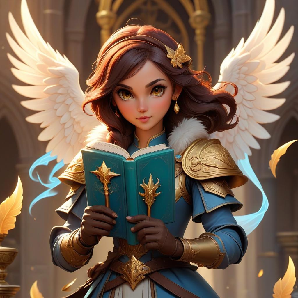  ethereal fantasy concept art of battle mace, wings, religious book, occult accessories, cleric rpg class minimal badge . magnificent, celestial, ethereal, painterly, epic, majestic, magical, fantasy art, cover art, dreamy, sticker