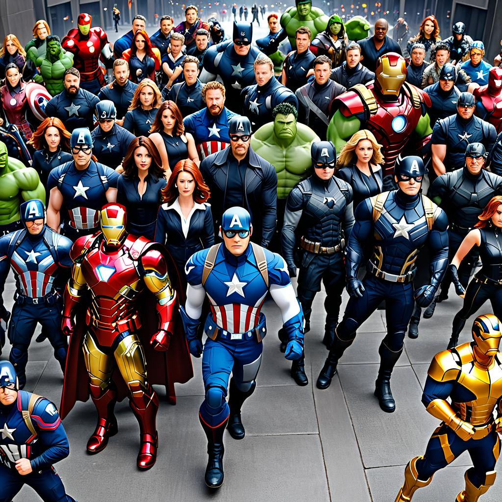  the avengers assemble. new york, award winning, professional, highly detailed, masterpiece