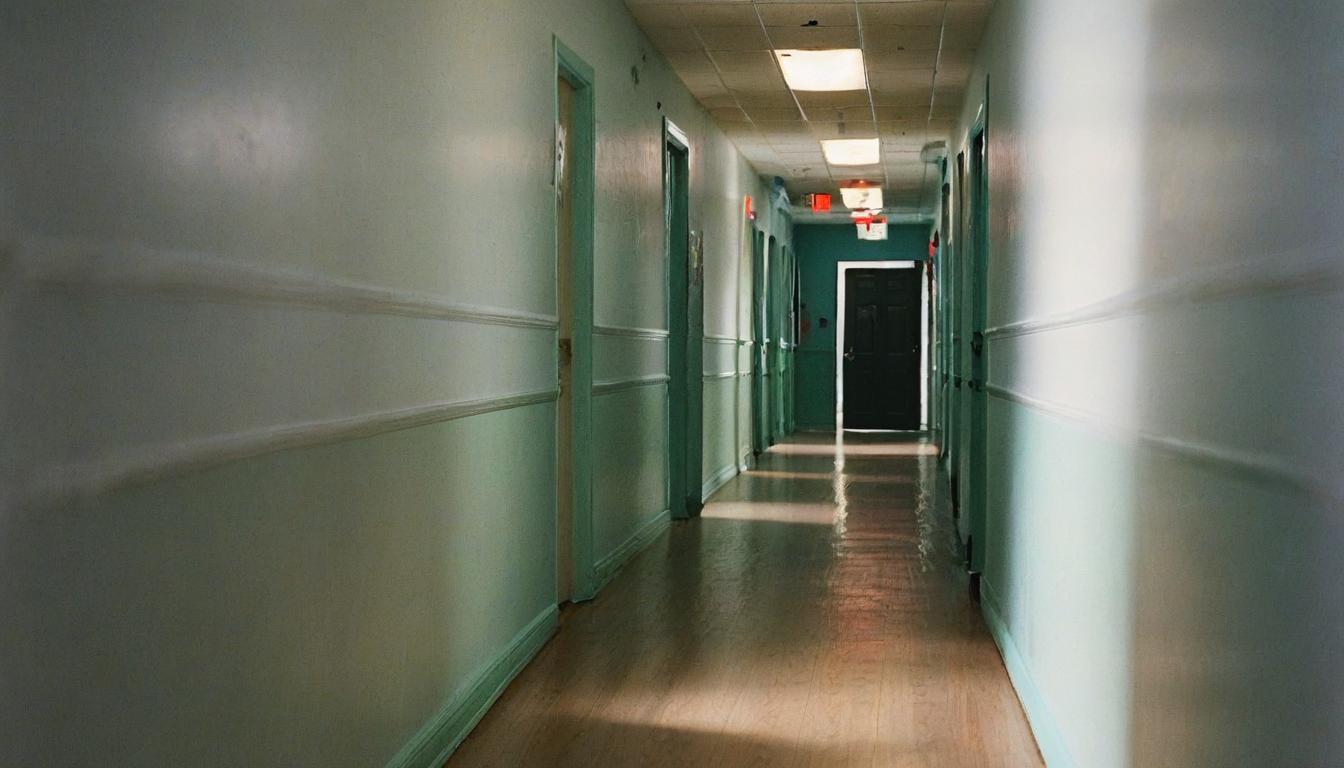  hallway, film photography style