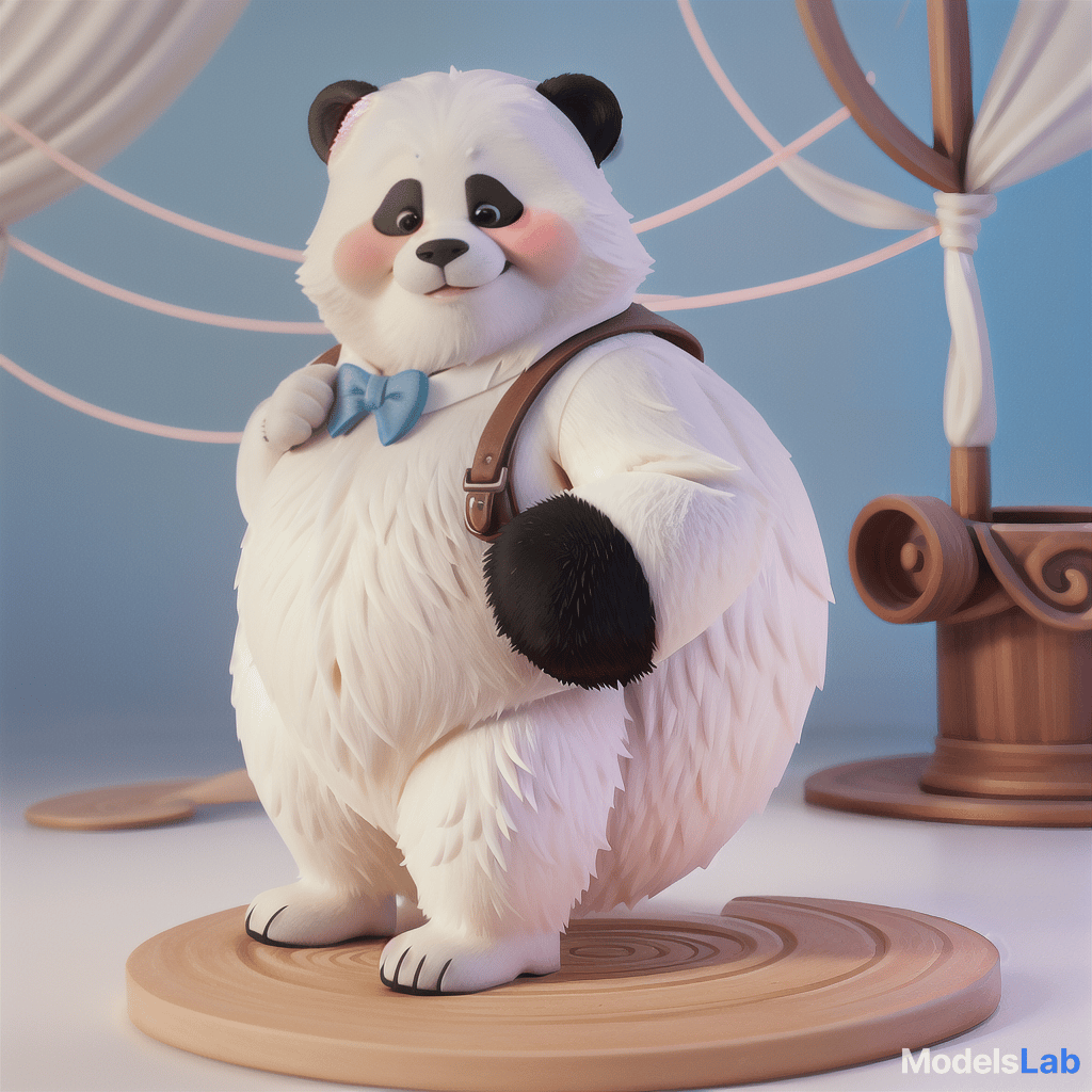  cute adult panda cgi style like pixar up! (pixarstyle:1.25). standing on a plain white background, no additional elements. hyperrealistic, full body, detailed clothing, highly detailed, cinematic lighting, stunningly beautiful, intricate, sharp focus, f/1. 8, 85mm, (centered image composition), (professionally color graded), ((bright soft diffused light)), volumetric fog, trending on instagram, trending on tumblr, HDR 4K, 8K