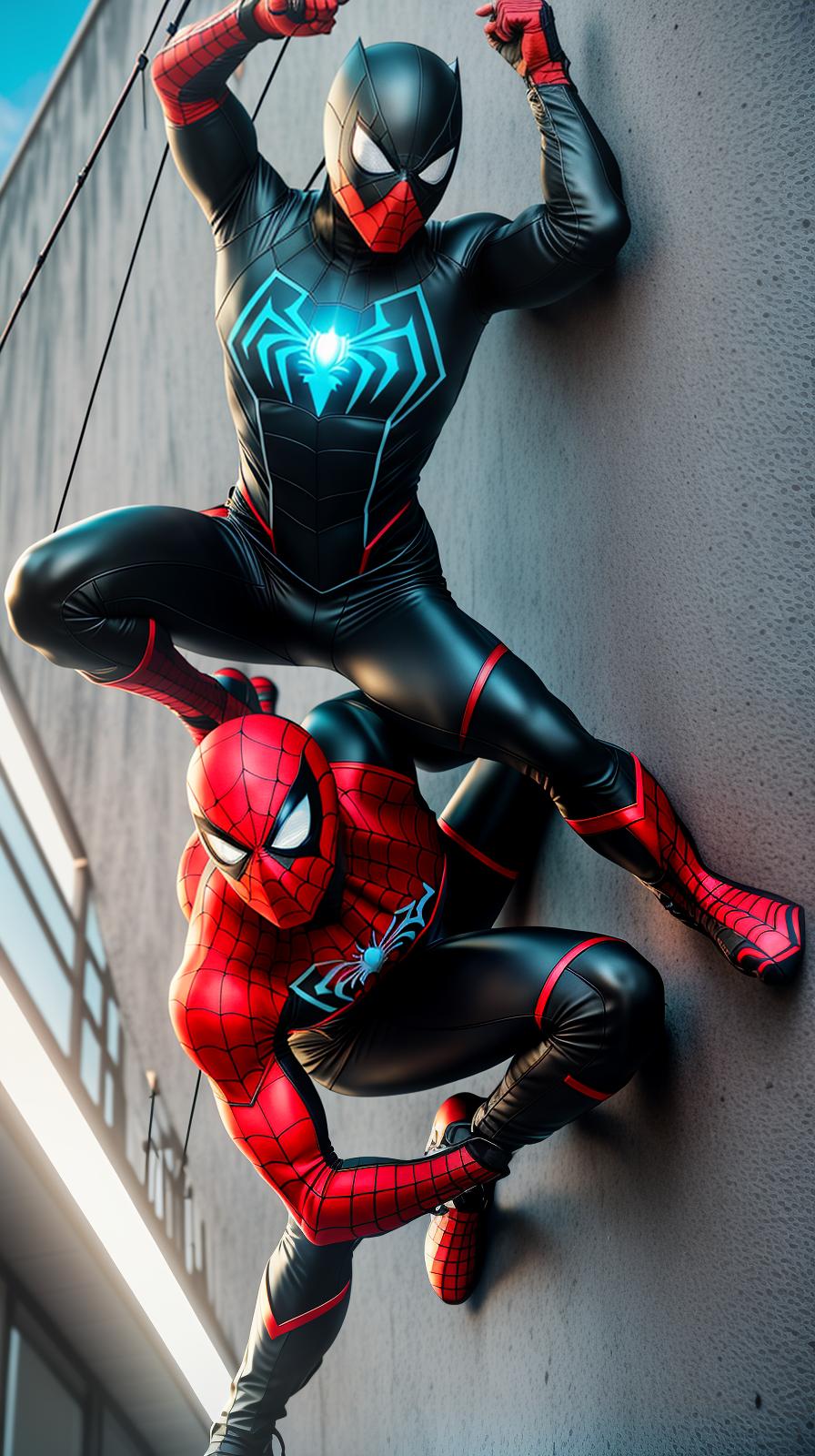  ultra high res, (photorealistic:1.4), raw photo, (realistic face), realistic eyes, (realistic skin), ((((masterpiece)))), best quality, very high resolution, ultra detailed, in frame, mysterious, agile, superhero, costume, spiderwebs, strong, fierce, empowering, courageous, arachnid abilities, secret identity, web slinger, acrobatic, stealthy, spider sense, powerful, masked vigilante, climbing walls, crime fighter, dynamic pose, unedited dslr photography, sharp focus, unreal engine 5, octane render, redshift, ((cinematic lighting)), f/1.4, iso 200, 1/160s, 8k, raw, unedited, in frame