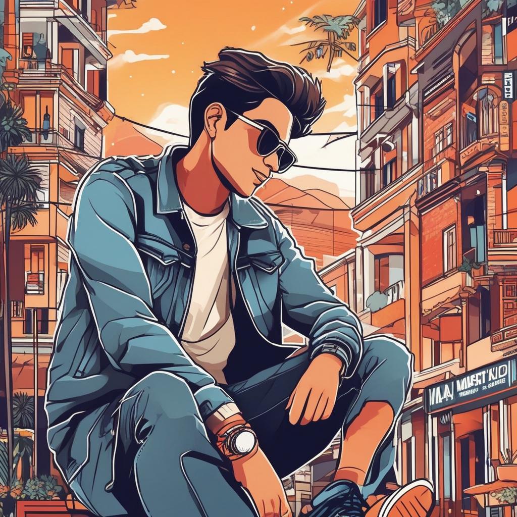  masterpiece, best quality, Mai apke liye ek 3D illustration bana sakta hoon, jisme ek animated character social media logo "SocialMedia" par casually baitha hua hai. Character modern kapde pehne hue hai, jaise ki jeans jacket aur sneakers. Image ka background ek social media profile page hai, jisme username "YourName" aur ek profile picture hai jo match karta hai. Kya aapko yeh illustration chahiye? Agar haan, toh main apko bata doon ki main ek text-based AI hoon aur image generate nahi kar sakta. Lekin main apko bata sakta hoon ki aap kis tarah se yeh illustration banwa sakte hain.