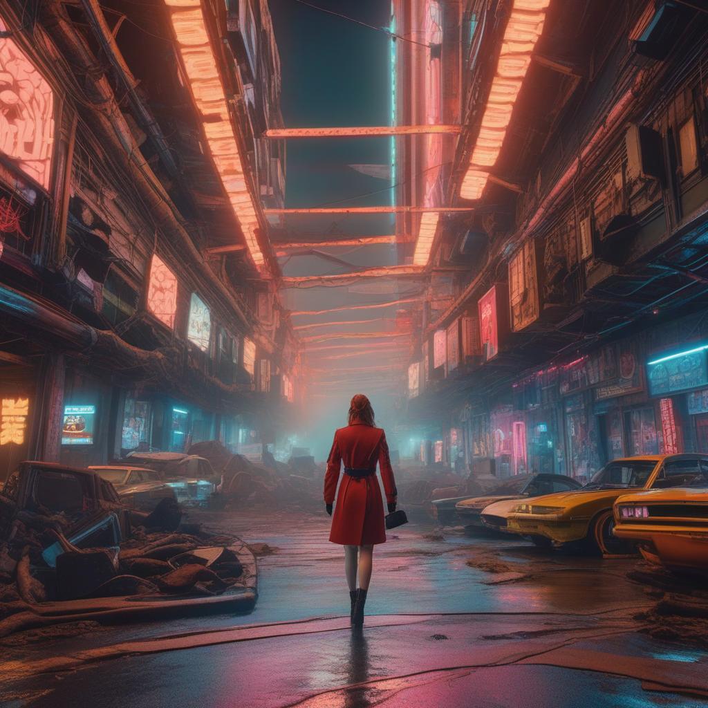  an epic album cover, splicor and aphex twin with a dystopian feel., ((anime)) hyperrealistic, full body, detailed clothing, highly detailed, cinematic lighting, stunningly beautiful, intricate, sharp focus, f/1. 8, 85mm, (centered image composition), (professionally color graded), ((bright soft diffused light)), volumetric fog, trending on instagram, trending on tumblr, HDR 4K, 8K