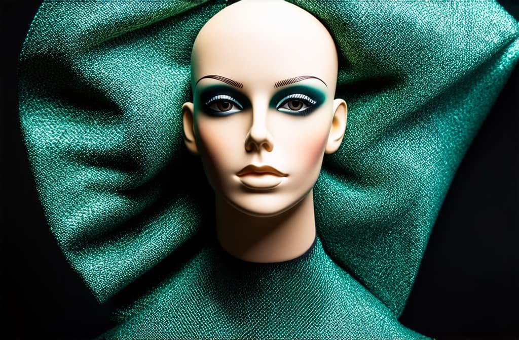  mannequin head without hair with very beautiful stylish fashion make up. studio shooting ar 3:2 {prompt}, maximum details