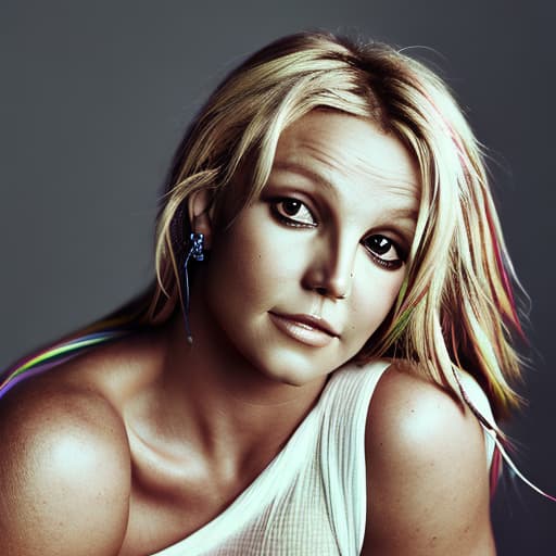 portrait+ style Britney Spears queer face