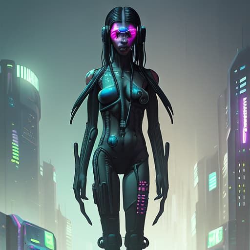  Cyberpunk alien concept