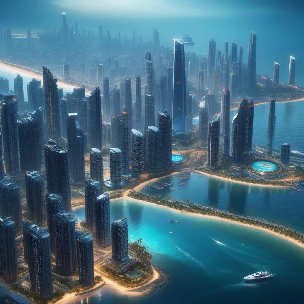  Megapolis by the sea, cyberpunk