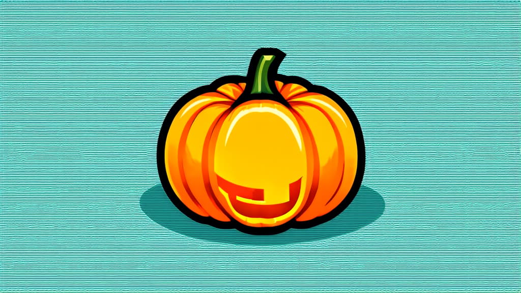  flat illustration, flaticon, (illustration:1.15), pumpkin, logo, avatar, illustration, outline ar 16:9, [cory loftis, strobist, pascal campion :: 0.2]