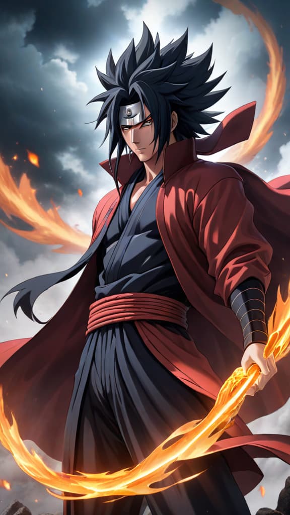  madara uchiha from naruto in his perfect susanoo form, showcasing his legendary power, in epic anime art hyperrealistic, full body, detailed clothing, highly detailed, cinematic lighting, stunningly beautiful, intricate, sharp focus, f/1. 8, 85mm, (centered image composition), (professionally color graded), ((bright soft diffused light)), volumetric fog, trending on instagram, trending on tumblr, HDR 4K, 8K