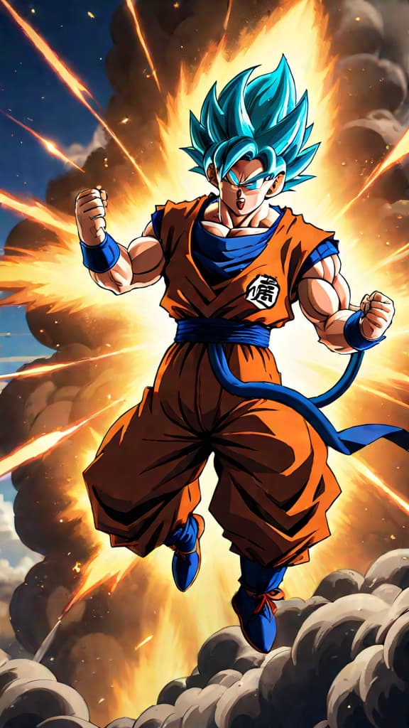  anime art: characters manipulating 'ki' energy in dragon ball with intense concentration and powerful energy blasts. hyperrealistic, full body, detailed clothing, highly detailed, cinematic lighting, stunningly beautiful, intricate, sharp focus, f/1. 8, 85mm, (centered image composition), (professionally color graded), ((bright soft diffused light)), volumetric fog, trending on instagram, trending on tumblr, HDR 4K, 8K