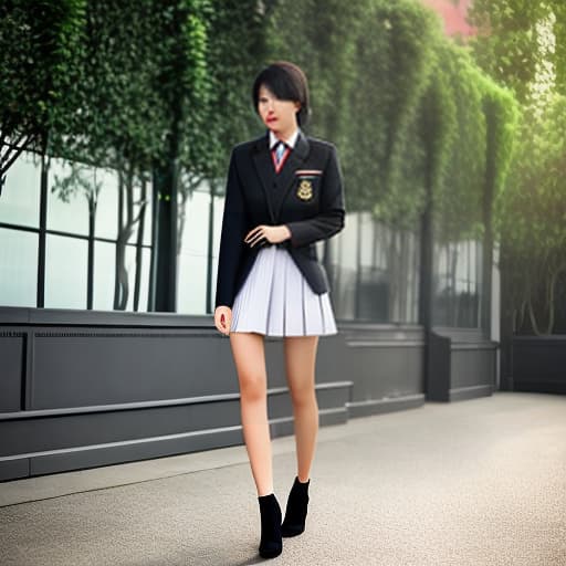 redshift style Indonesian school girl hyperrealistic, full body, detailed clothing, highly detailed, cinematic lighting, stunningly beautiful, intricate, sharp focus, f/1. 8, 85mm, (centered image composition), (professionally color graded), ((bright soft diffused light)), volumetric fog, trending on instagram, trending on tumblr, HDR 4K, 8K