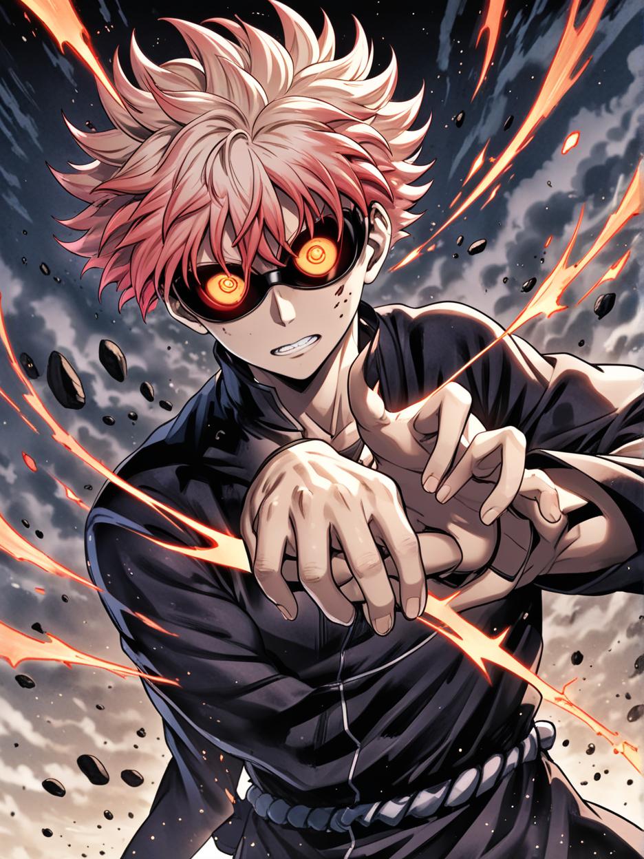  manga artwork satoru gojo, jujutsu kaisen, versão mulher, mulher bonita com cabelo branco de comprimento médio, usando óculos escuros e galáxia vermelha nos olhos. Óculos de sol na ponte do nariz, revelando seus profundos olhos vermelhos, olhando para os espectadores. atmosferas hiper realistas, detalhes, 8k. manga artist. manga, highly emotional. best quality, high resolution