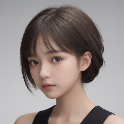  girl, best quality, solo, headshot, simple background