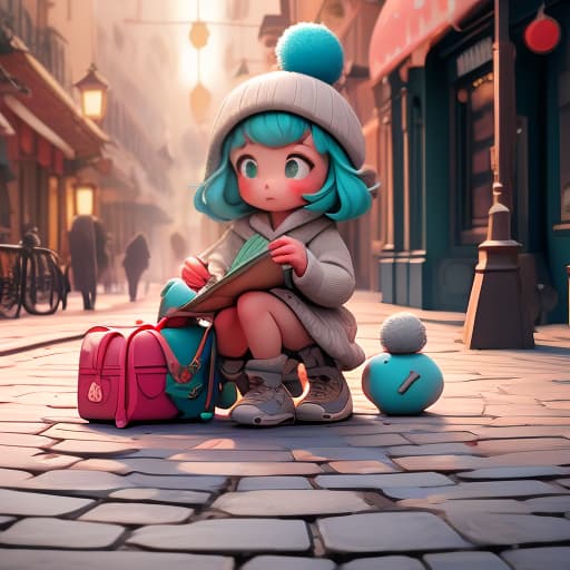  A child draws with chalk on the pavement. hyperrealistic, full body, detailed clothing, highly detailed, cinematic lighting, stunningly beautiful, intricate, sharp focus, f/1. 8, 85mm, (centered image composition), (professionally color graded), ((bright soft diffused light)), volumetric fog, trending on instagram, trending on tumblr, HDR 4K, 8K