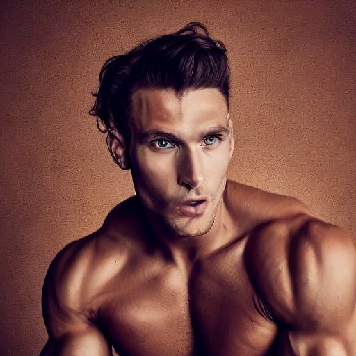 portrait+ style Czech Republic queer fitness model brunette hunk dude face