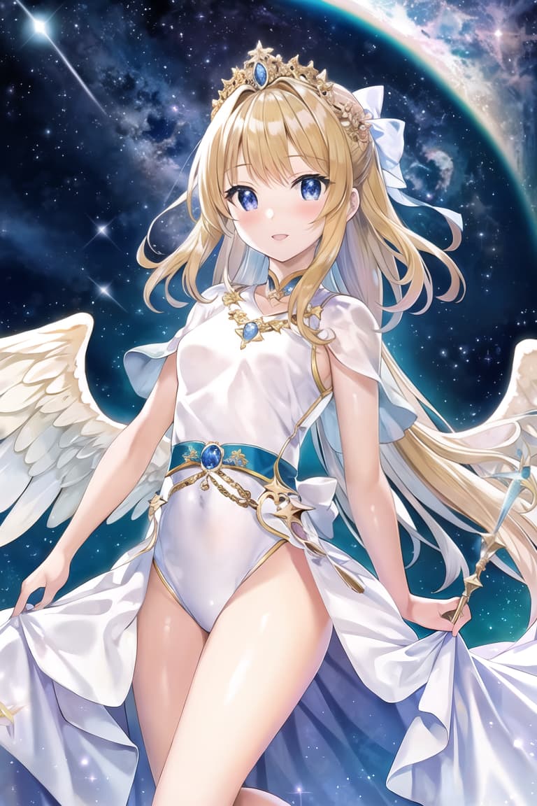  master piece , best quality,angels, starry skies, princesses