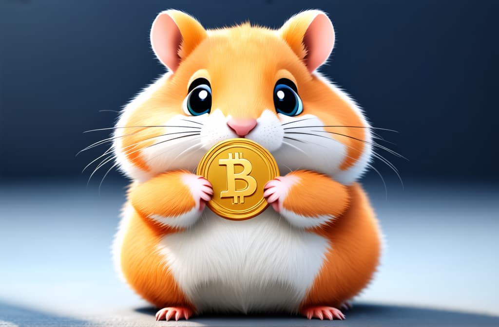  a happy hamster holds a gold coin in its front paws. ar 3:2 {prompt}, maximum details