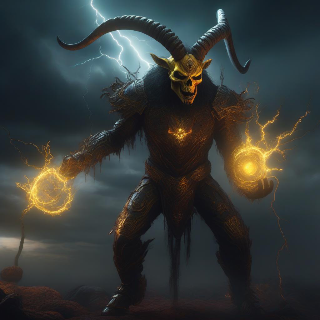  ((pencil drawing)), full body, well lit, yellow glow, electrifying, shocking, electrical charge, lightning, electricity, glowing veins,Sea-Goat, horror theme, nightmarish Capricorn, location in sky within massive thunderstorm, award winning horror detailed designed, ultra detailed, hyper focus, high res, unreal engine, masterpiece, full body, masterly detailed. horror theme, scary, spooky, full body shot with hyperdimensional totem implants. blood gore, badass Capricorn, destruction, nightmare, horror, full body, Character created by artstation, --s 1000 --c 100 --q 2 --ar 2:3 , high quality, highly detailed, 4K, 8K