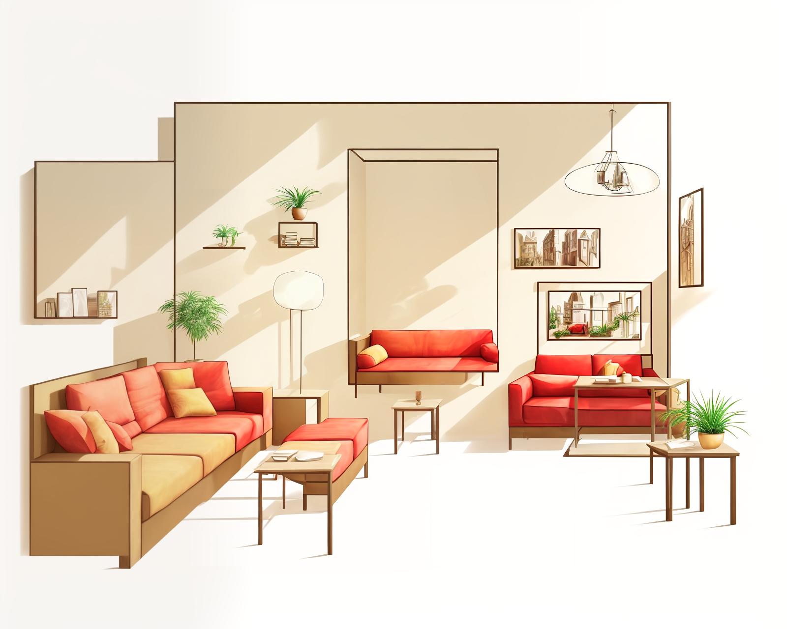  design of the apartment layout, masterpiece, living room, sofa, chair,bedroom,car best quality, extremely detailed,best illustration, best shadow, (hyper realistic:1.4), (realistic:1.4), ((best quality)),((masterpiece)), ((realistic)),living room,model, soft light, pure picture, (bright colors:1.2),symmetrical composition, perfect lighting, full hd, 4k