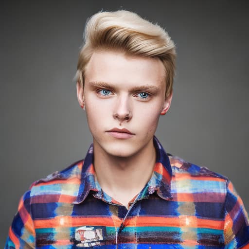 portrait+ style Russian LGBT queer twink blonde hunk dude face