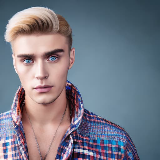 portrait+ style Russian LGBT queer TV actor blonde hunk dude face