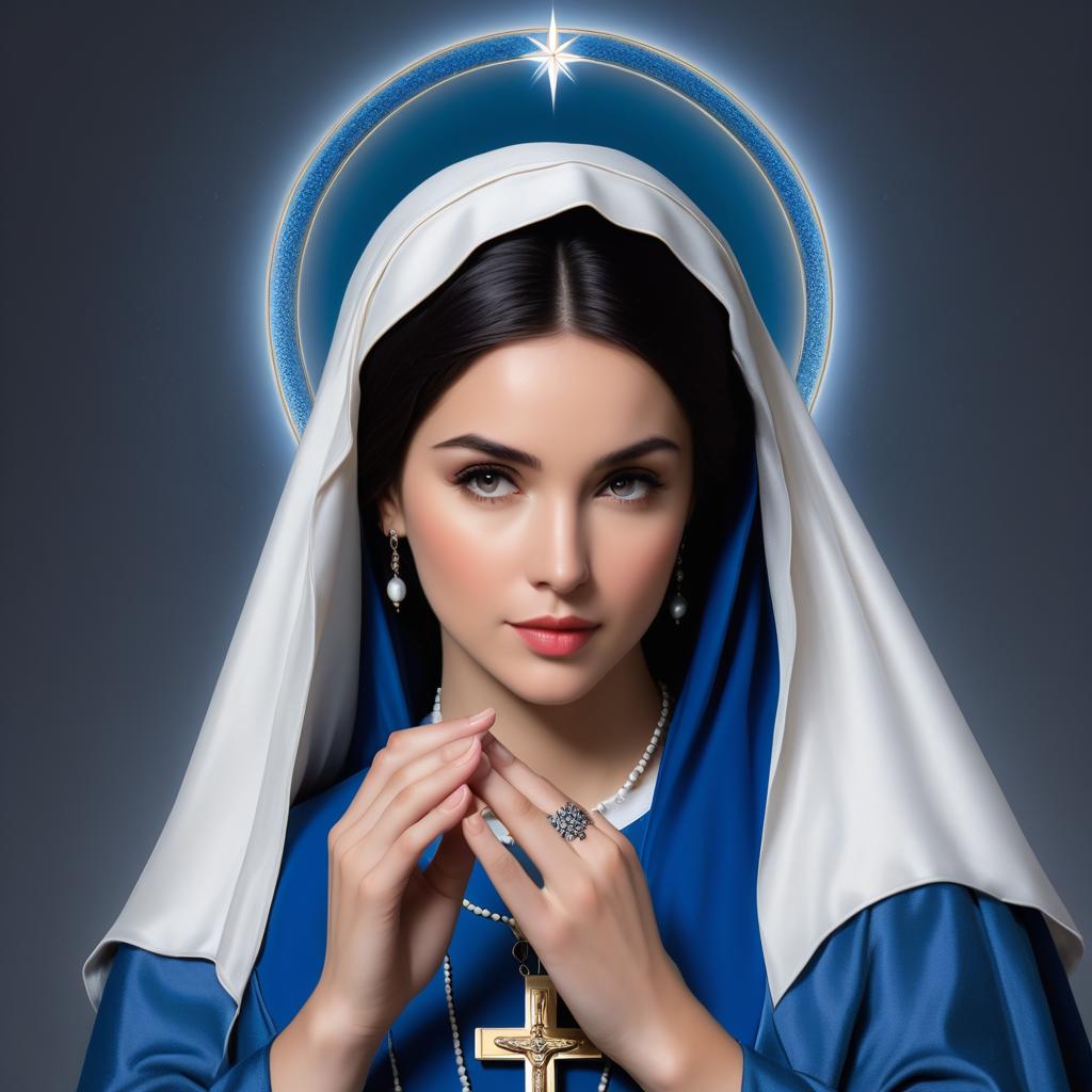  place a rosary in her hands