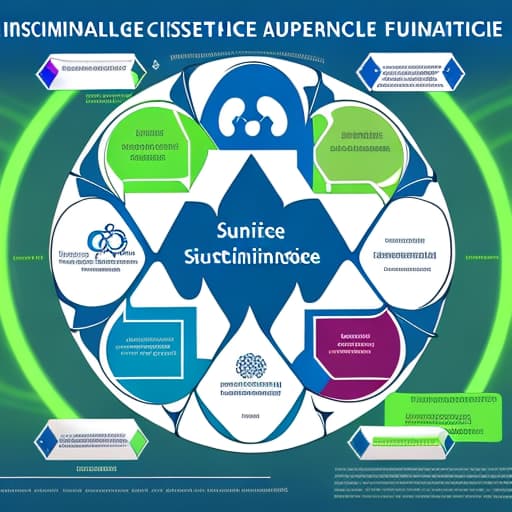  make me a poster with theme “integrated approach in science and technology for a sustainable future”