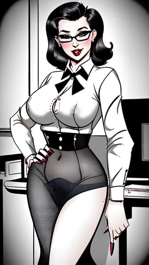  sexy secretary pin up style