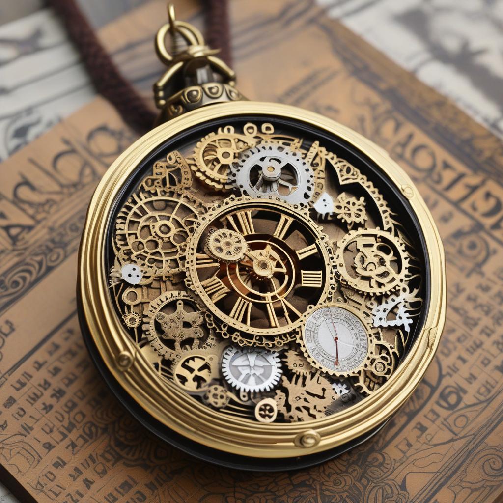  masterpiece, best quality, steampunk style, calendar, calendar, ornament, pendant, calendar, steampunk, paper, illustration