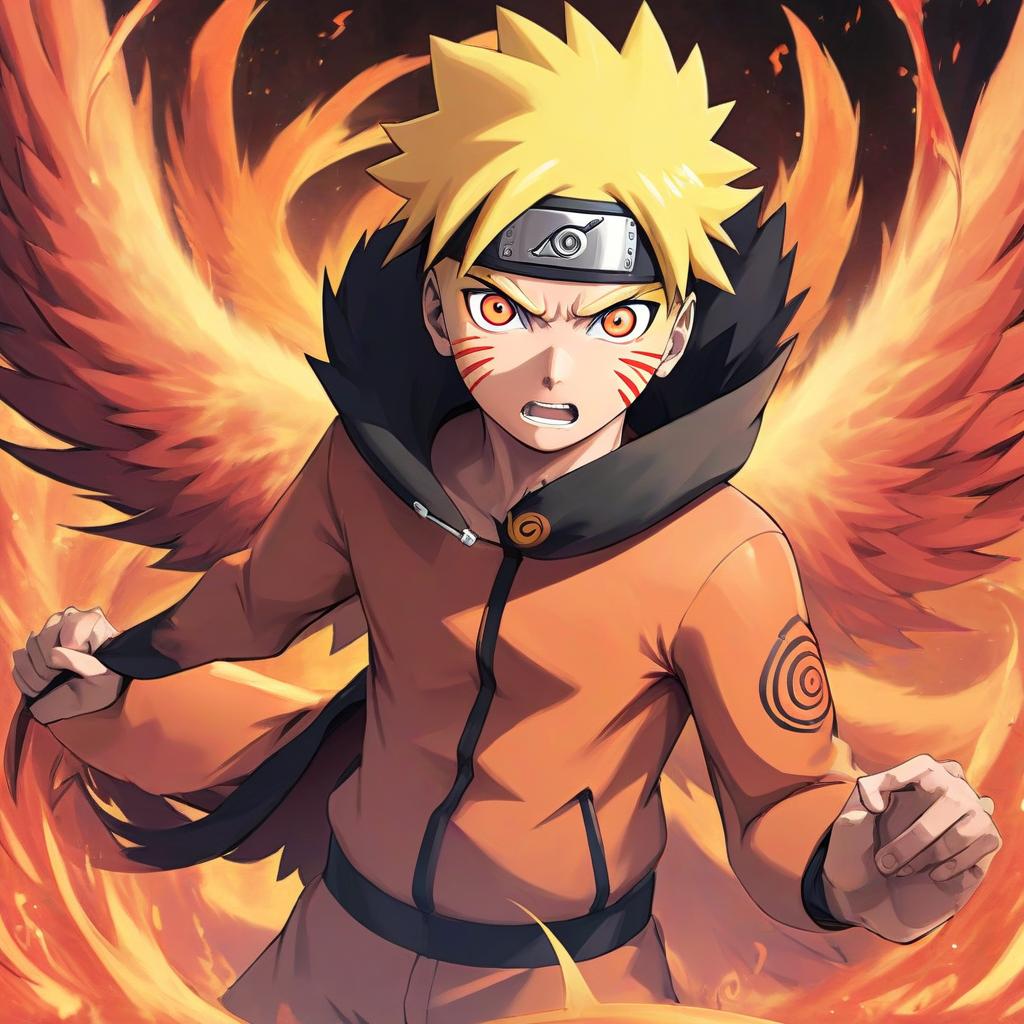  anime naruto uzumaki as phoenix