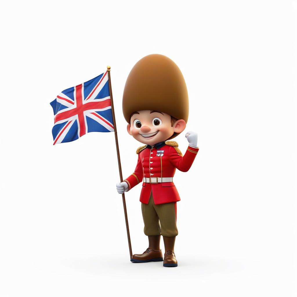  smiling man and flag of great britain hyperrealistic, full body, detailed clothing, highly detailed, cinematic lighting, stunningly beautiful, intricate, sharp focus, f/1. 8, 85mm, (centered image composition), (professionally color graded), ((bright soft diffused light)), volumetric fog, trending on instagram, trending on tumblr, HDR 4K, 8K