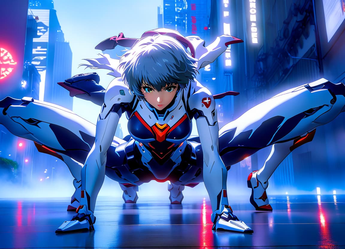  cinematic photo anime girl floating above the air with her legs up in the air and her, rei ayanami, rogue anime girl ayanami rei, evangelion, nixeu, pixiv 3dcg, evangelion anime, at pixiv, sci fi concept art, ayanami, featured on pixiv,looking at the viewer, reclining position, hyperrealism, 3d style, bloody style,bloody gradient in the background, one girl, two legs , парит в воздухе . 35mm photograph, film, bokeh, professional, 4k, highly detailed, film photography style hyperrealistic, full body, detailed clothing, highly detailed, cinematic lighting, stunningly beautiful, intricate, sharp focus, f/1. 8, 85mm, (centered image composition), (professionally color graded), ((bright soft diffused light)), volumetric fog, trending on instagram, trending on tumblr, HDR 4K, 8K