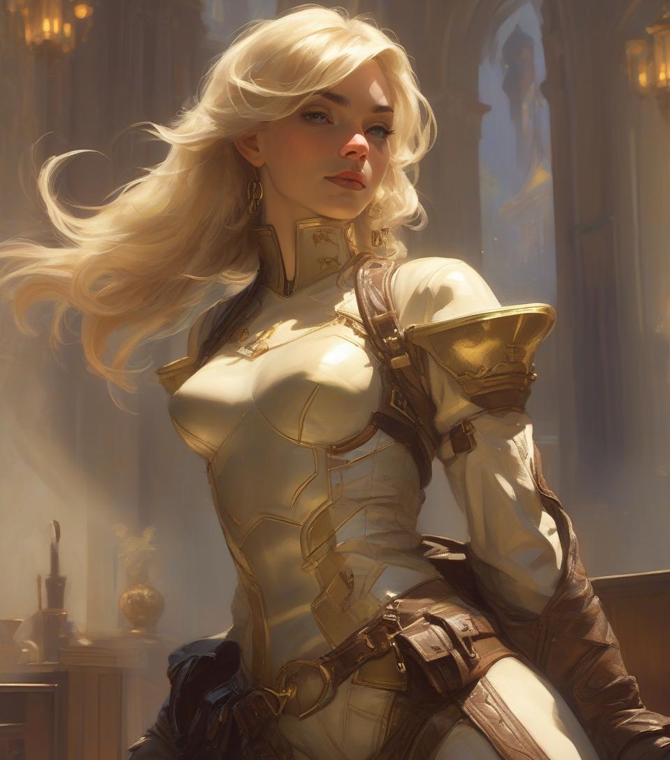  concept art retrato de (mulher sks) de bom humor, , mulher atraente, design de personagens, dynamic lighting, tonalidade fria e brilhante, pintura de gaston bussiere, craig mullins, j.. c. leyendecker, tone of finland . digital artwork, illustrative, painterly, matte painting, highly detailed