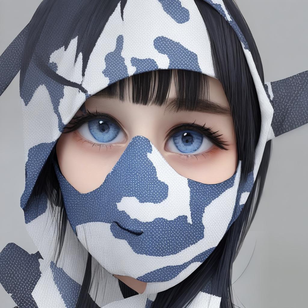  blue black and white camo pattern