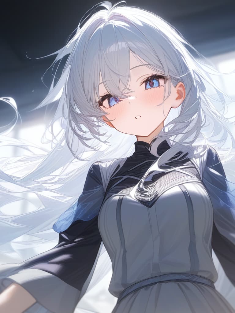  girl, white hair, jellyfish hair, masterpiece, best quality,8k,ultra detailed,high resolution,an extremely delicate and beautiful,hyper detail