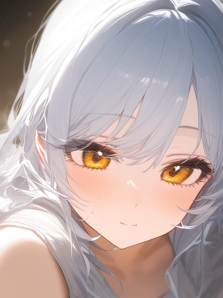  e cup, white hair, yellow eyes, masterpiece, best quality,8k,ultra detailed,high resolution,an extremely delicate and beautiful,hyper detail