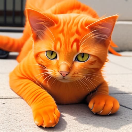  Picture of a cute orange cat