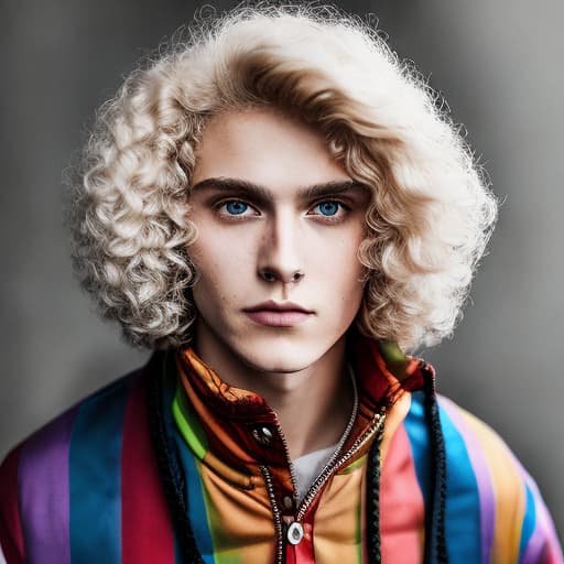 portrait+ style Russian LGBT queer twink blonde hunk dude face