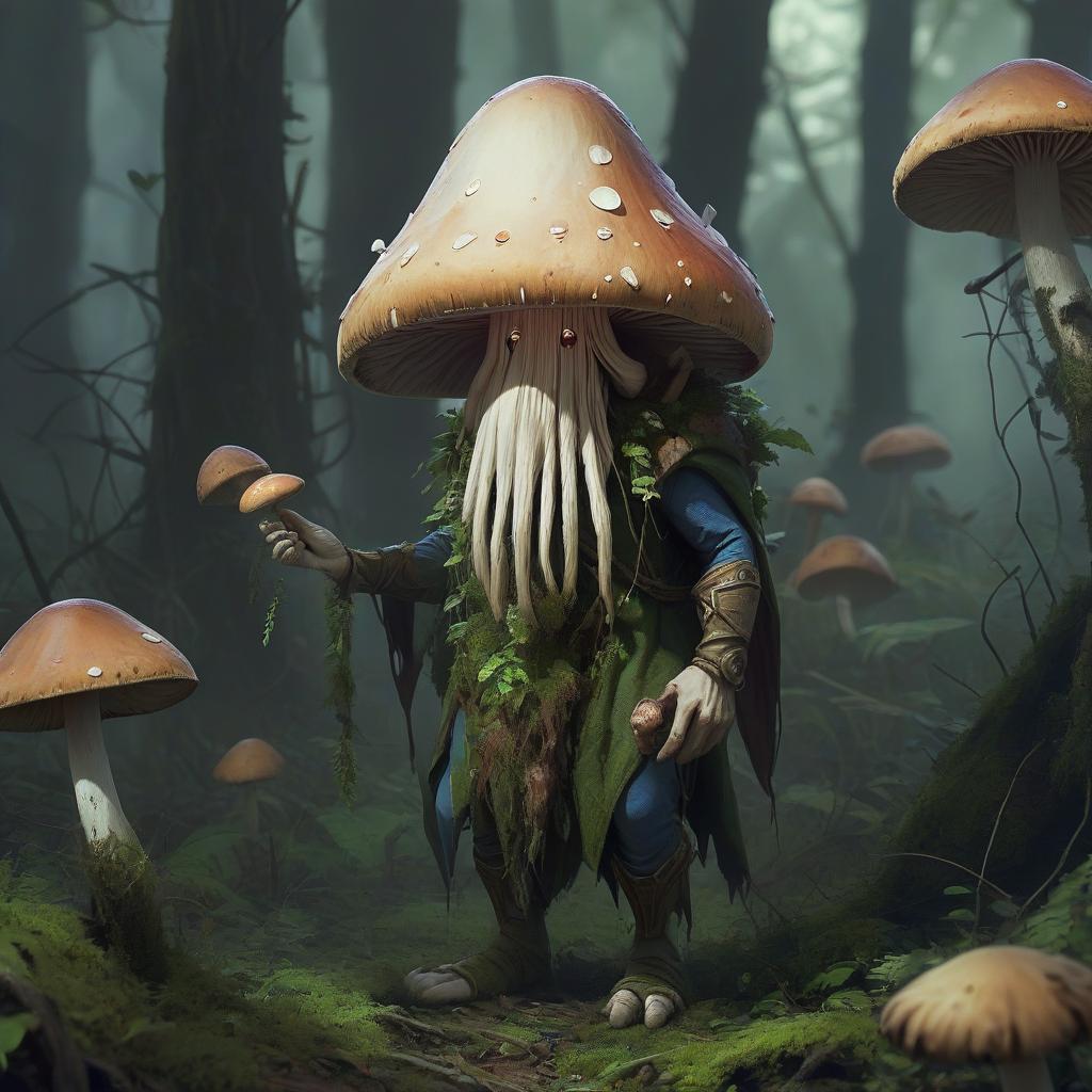  humanoid mushroom, druid